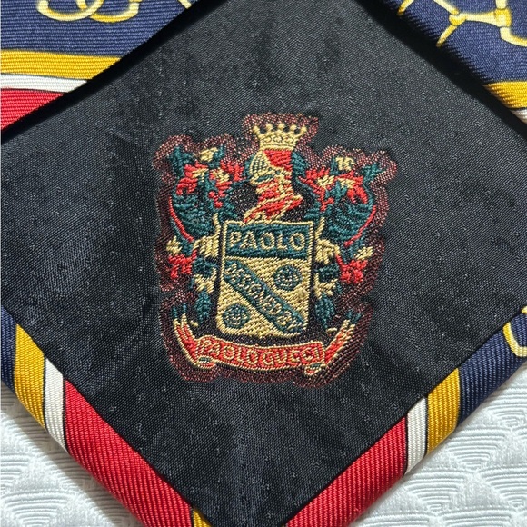 Gucci Red and Gold Chain Pattern Tie - Picture 3 of 10